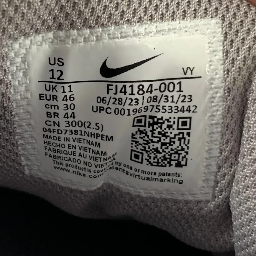 NIKE Size 12 Alpha Force 88 Grey Suede Rubber Sole Sneakers